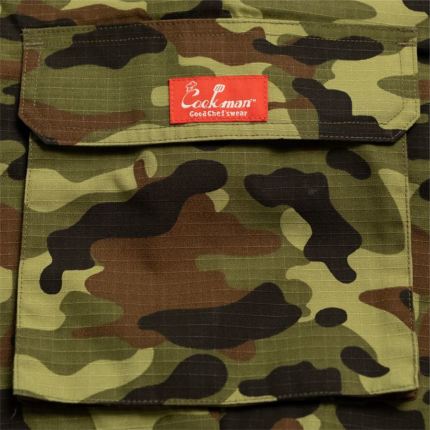 Cookman クックマン シェフパンツ Chef Pants Cargo Ripstop Camo Green (Woodland)