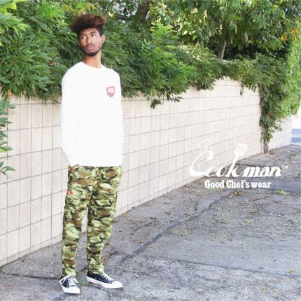 Cookman クックマン シェフパンツ Chef Pants Cargo Ripstop Camo Green (Woodland)