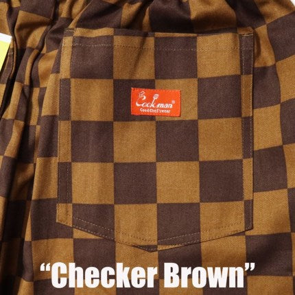 Cookman クックマン シェフパンツ Chef Pants Checker Brown/Chacoal