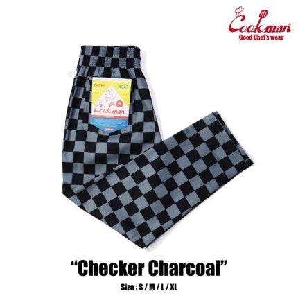Cookman クックマン シェフパンツ Chef Pants Checker Brown/Chacoal