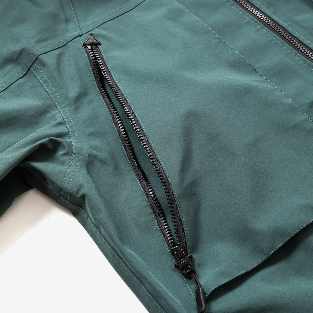 rehacer レアセル 3 Layer Big Hooded Jacket - GREEN -