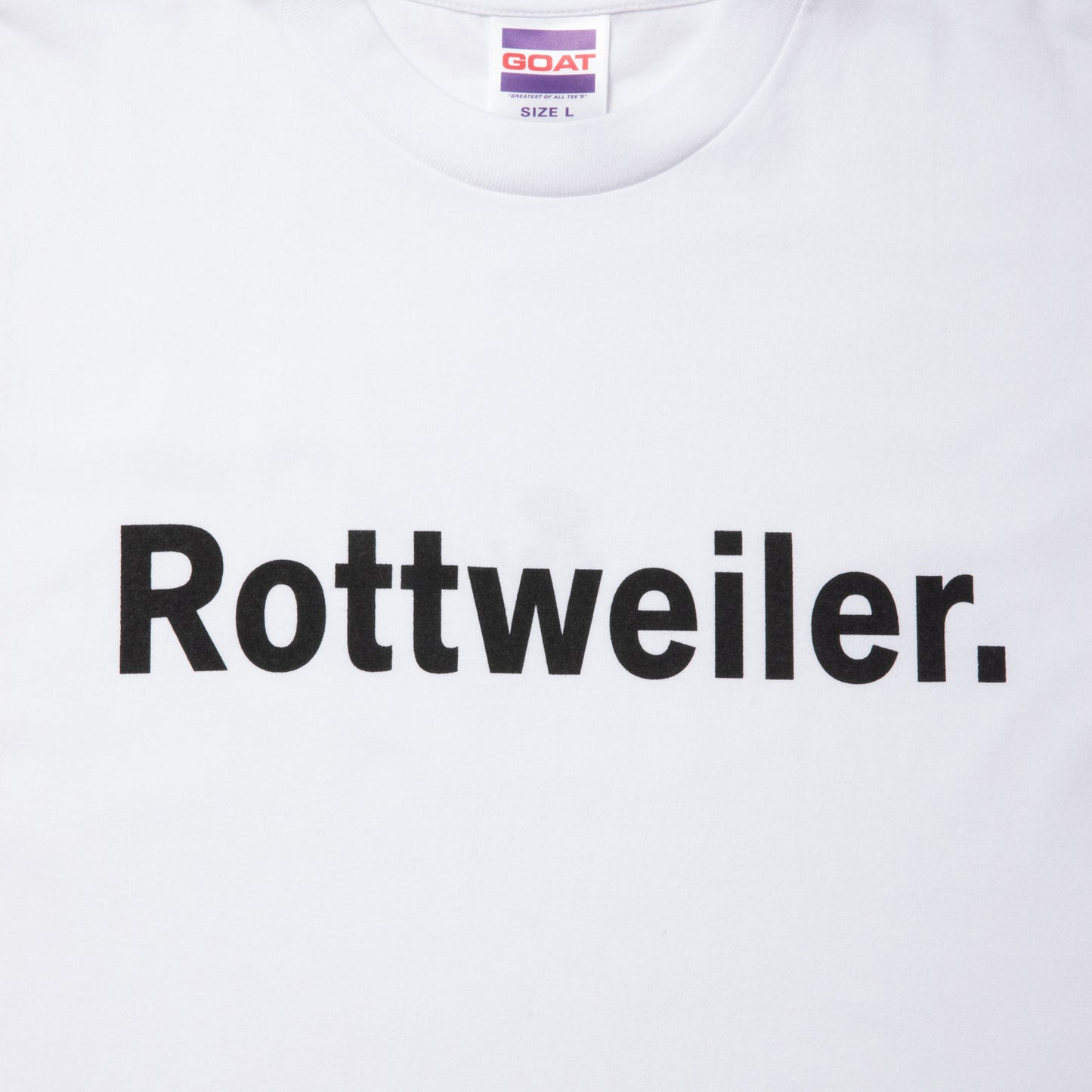 ROTTWEILER PIGMENT CLASSIC TEE -WHITE-