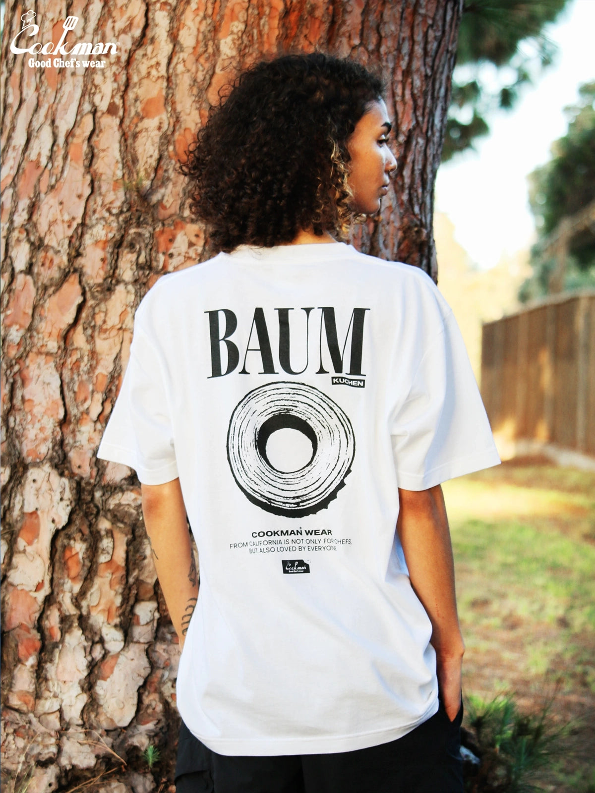 Cookman クックマン Tシャツ Baumkuchen - WHITE -