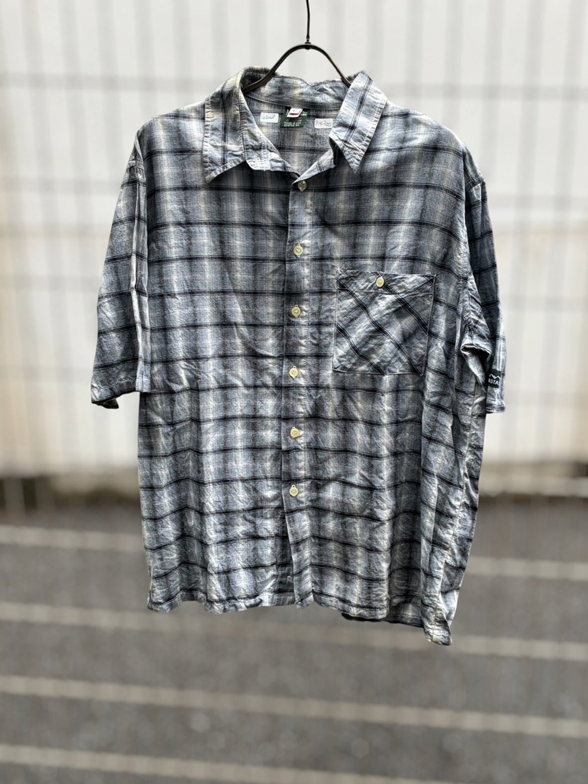USED COLLECTION ユーズドコレクション MANASTASH CHECK SHIRTS - BLUE -