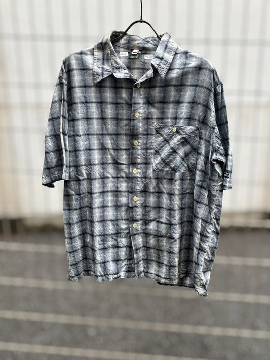 USED COLLECTION ユーズドコレクション MANASTASH CHECK SHIRTS - BLUE -
