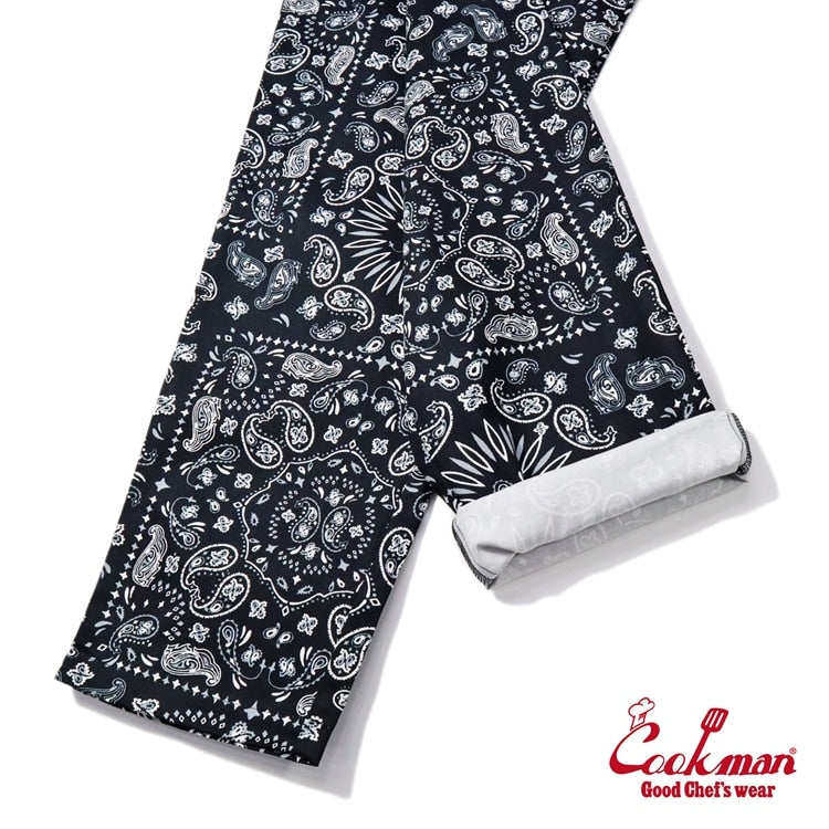 Cookman クックマン シェフパンツ Chef Pants - Paisley Black -