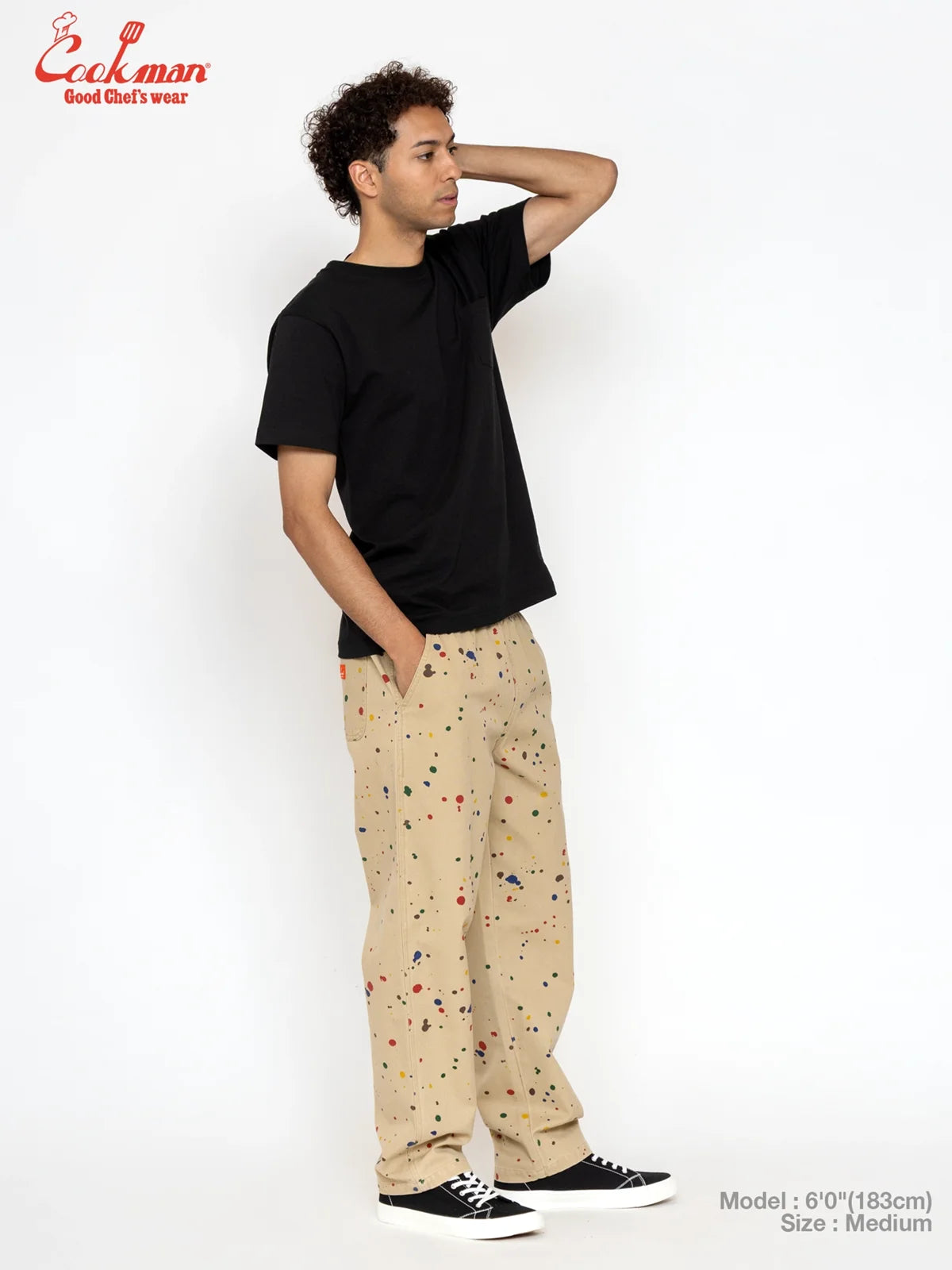 Cookman クックマン シェフパンツ Carpenter's Pants 11oz Washed duck canvas - SAUCE SPLASH -