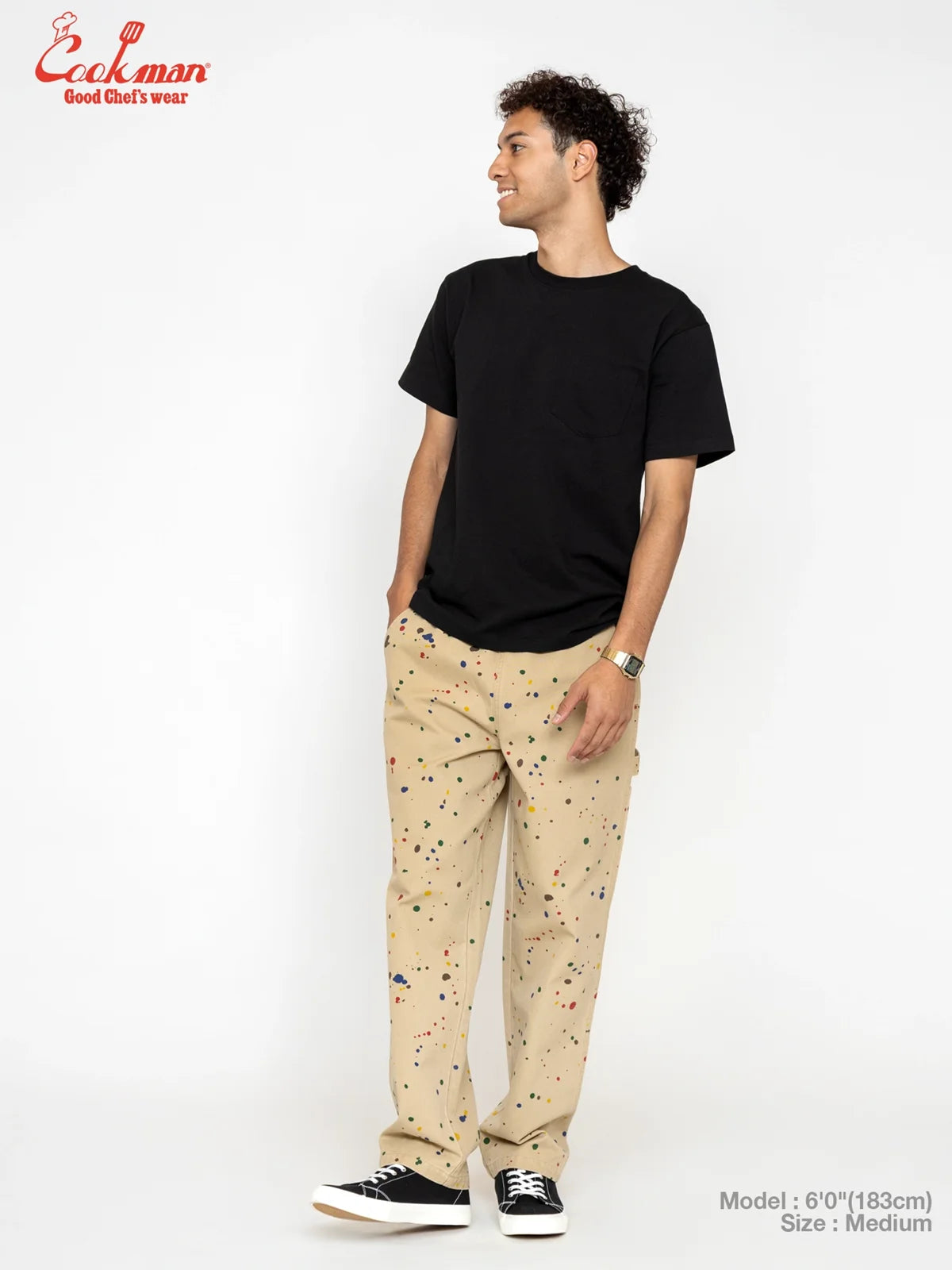 Cookman クックマン シェフパンツ Carpenter's Pants 11oz Washed duck canvas - SAUCE SPLASH -