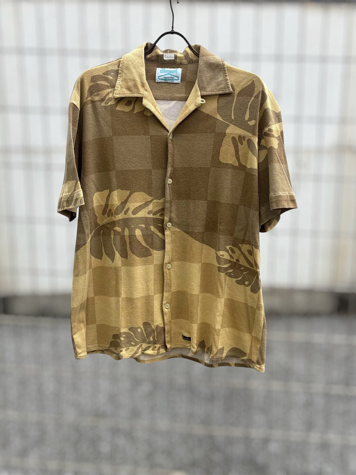 USED COLLECTION ユーズドコレクション DIESEL S/S SHIRTS - YELLOW -