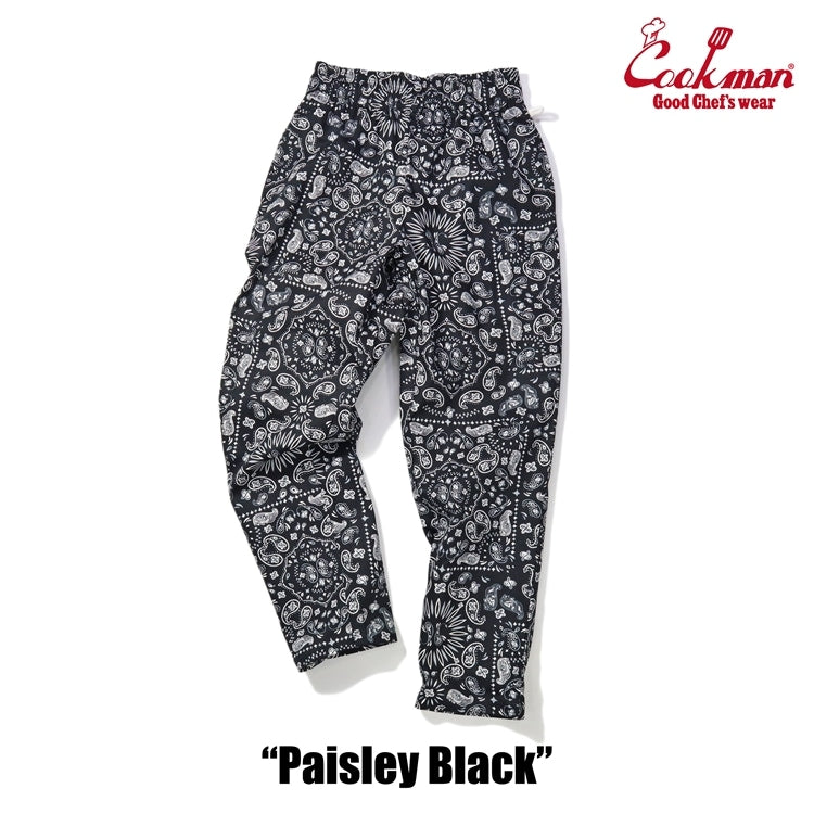 Cookman クックマン シェフパンツ Chef Pants - Paisley Black -