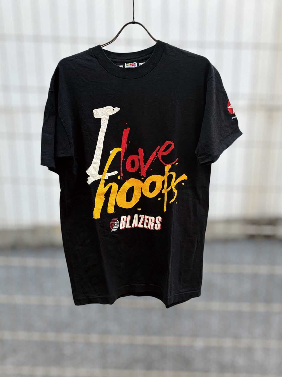 USED COLLECTION ユーズドコレクション BLAZERS TEE - BLACK -