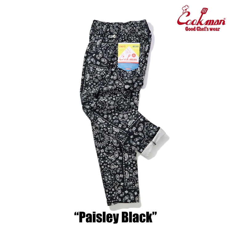 Cookman クックマン シェフパンツ Chef Pants - Paisley Black -