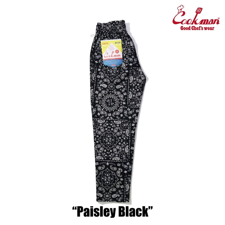 Cookman クックマン シェフパンツ Chef Pants - Paisley Black -