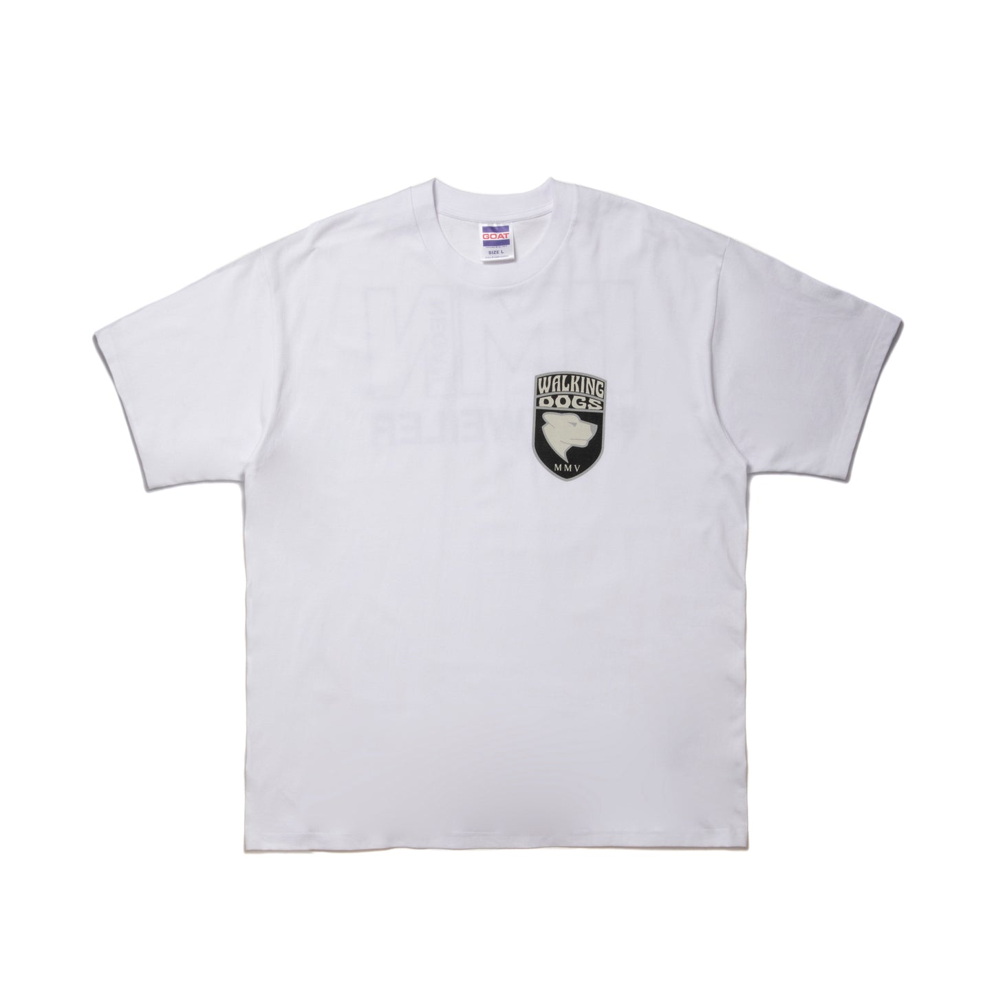 ROTTWEILER ロットワイラー WALKING DOG TEE - WHITE -