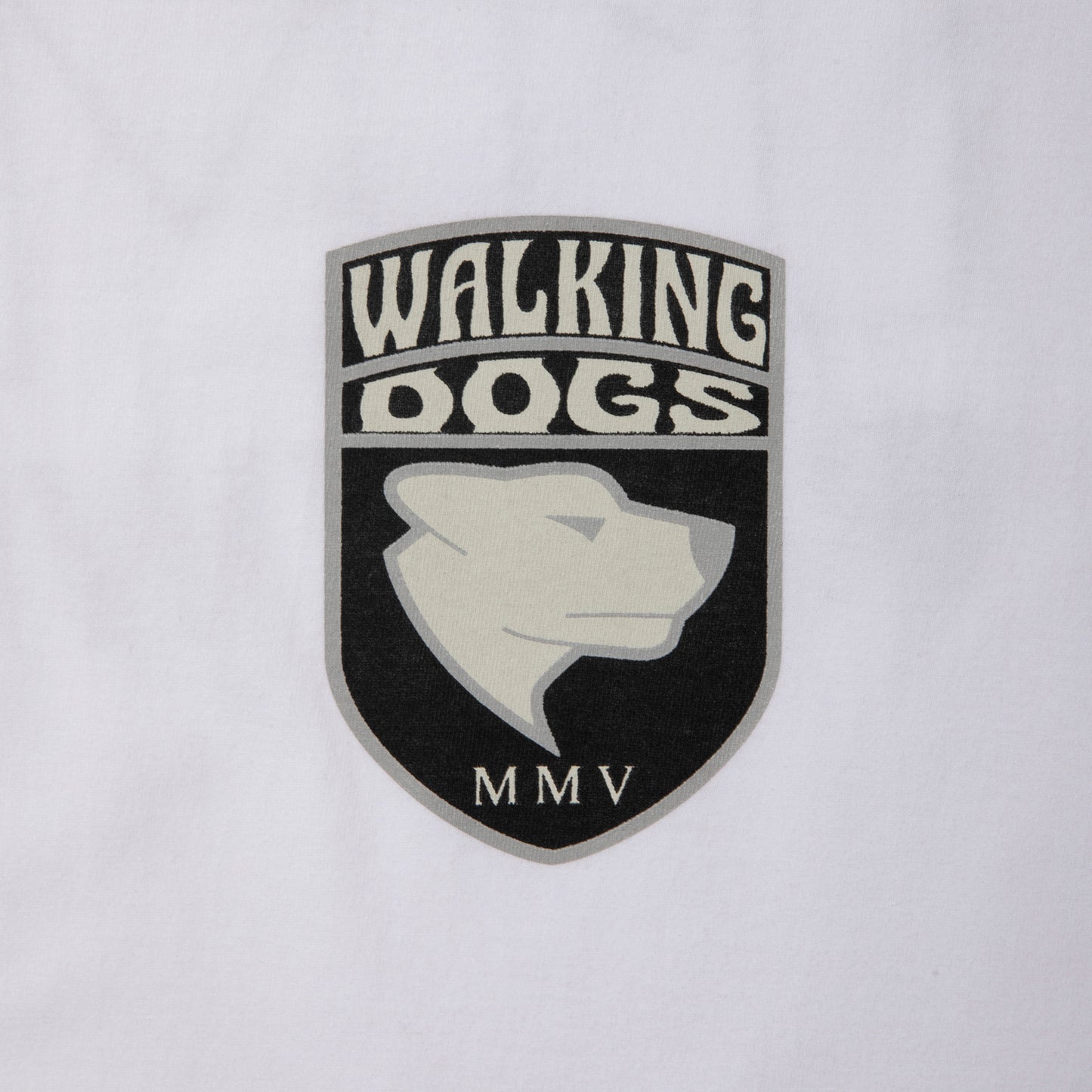 ROTTWEILER ロットワイラー WALKING DOG TEE - WHITE -