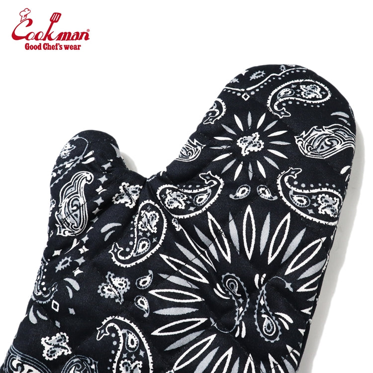 Cookman クックマン ミトン Mitten Paisley BLACK