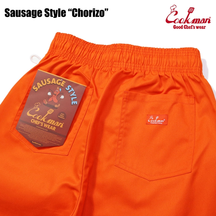 Cookman クックマン シェフパンツChef Pants Sausage Style ORANGE