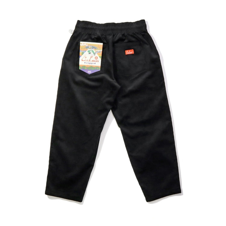 Cookman クックマン シェフパンツ Harvest Pants Cropped High Wale Corduroy Black