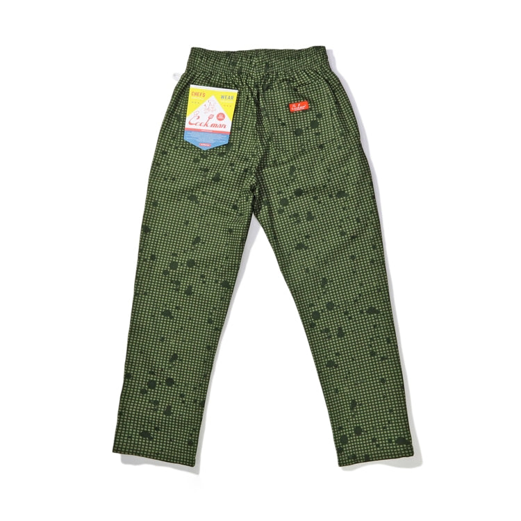 Cookman Chef Pants Sauce Splash - CAMO OLIVE -