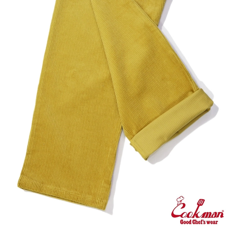 Cookman クックマン シェフパンツ Chef Pants Semiwide Corduroy FAT Yellow