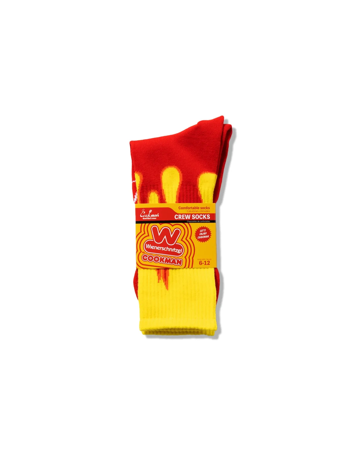 Cookman クックマン ソックス Rib Crew Socks Wienerschnitzel - Flame -