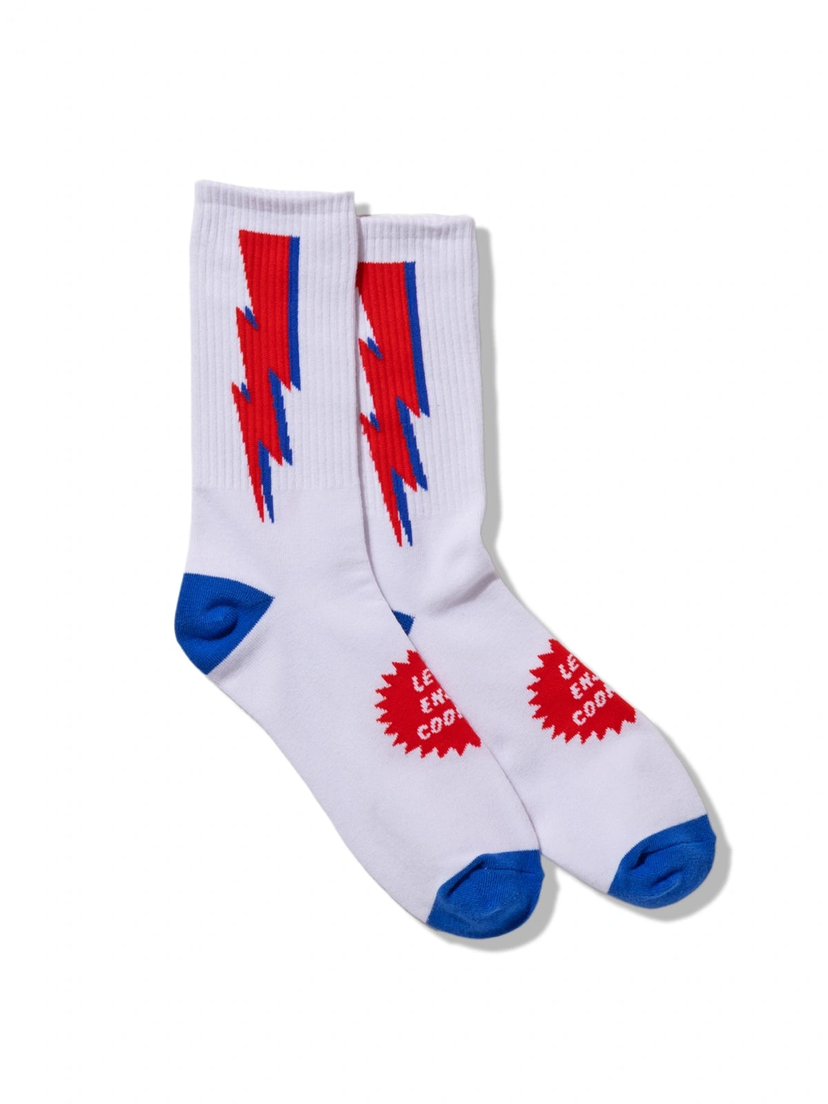 Cookman クックマン ソックス Rib Crew Socks Lightning White