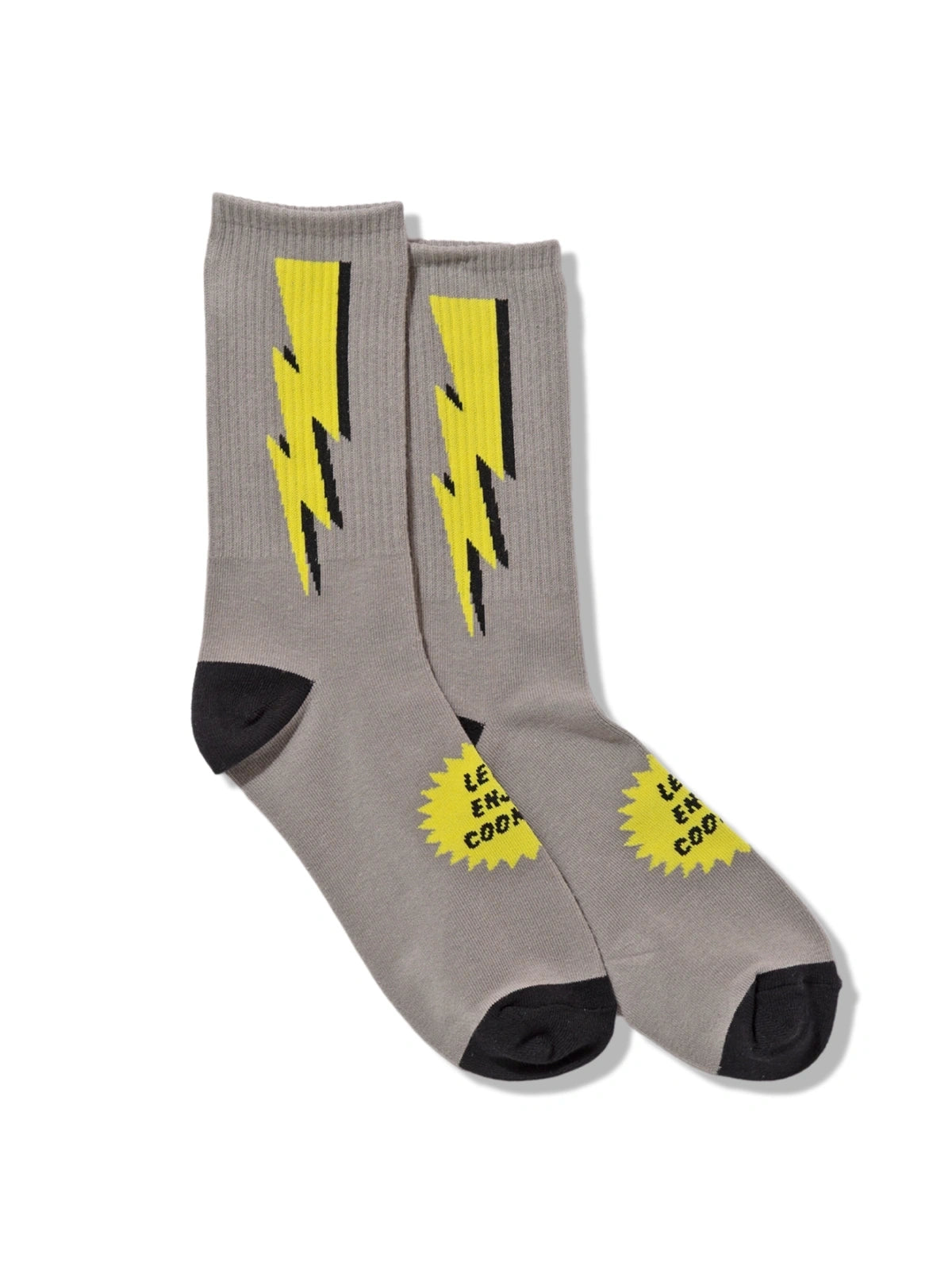 Cookman クックマン ソックス Rib Crew Socks Lightning Gray
