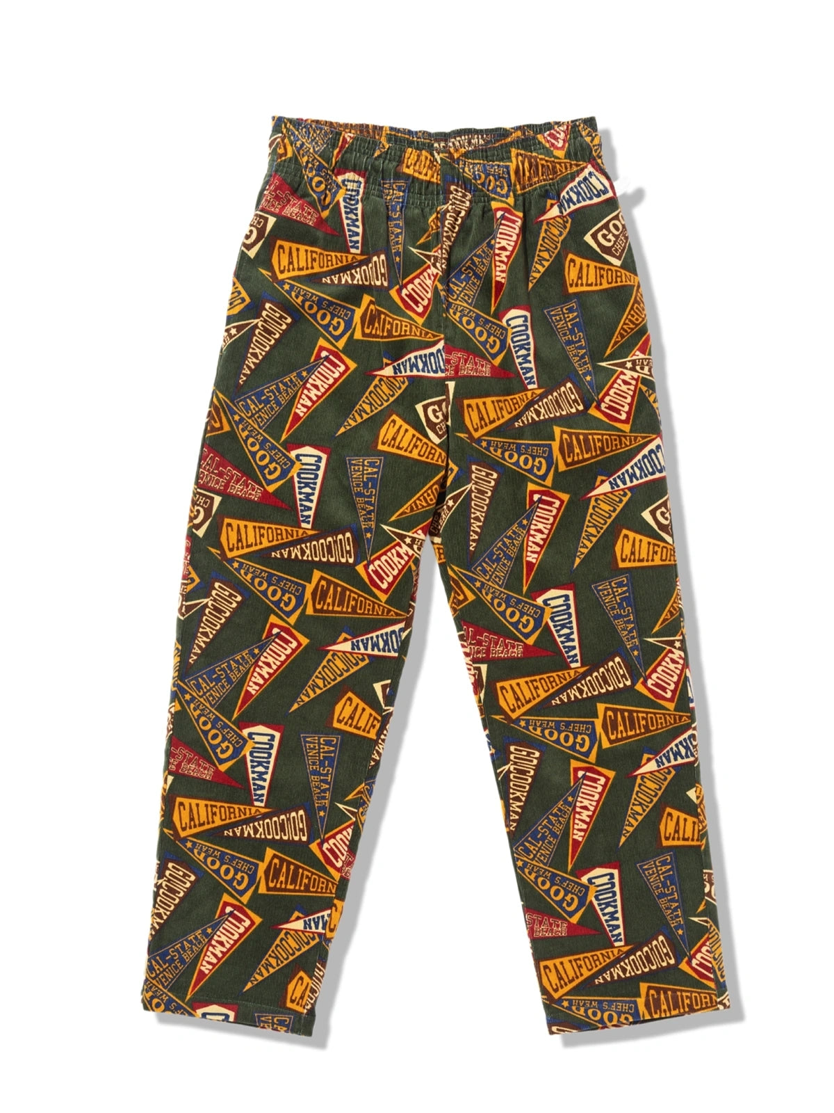 Cookman クックマン シェフパンツ Chef Pants Semiwide Corduroy Pennant Green