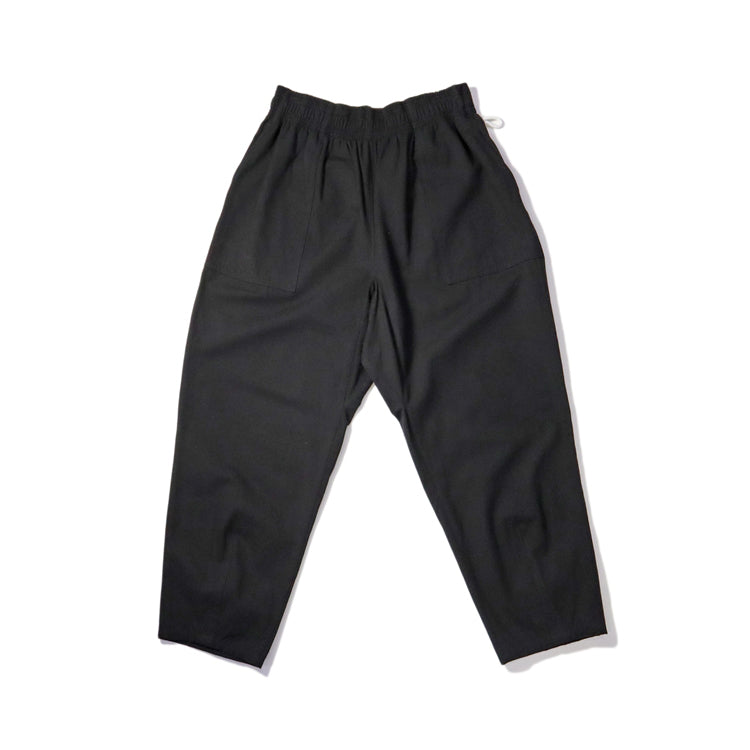 Cookman クックマン シェフパンツ Harvest Pants Cropped Canvas Black