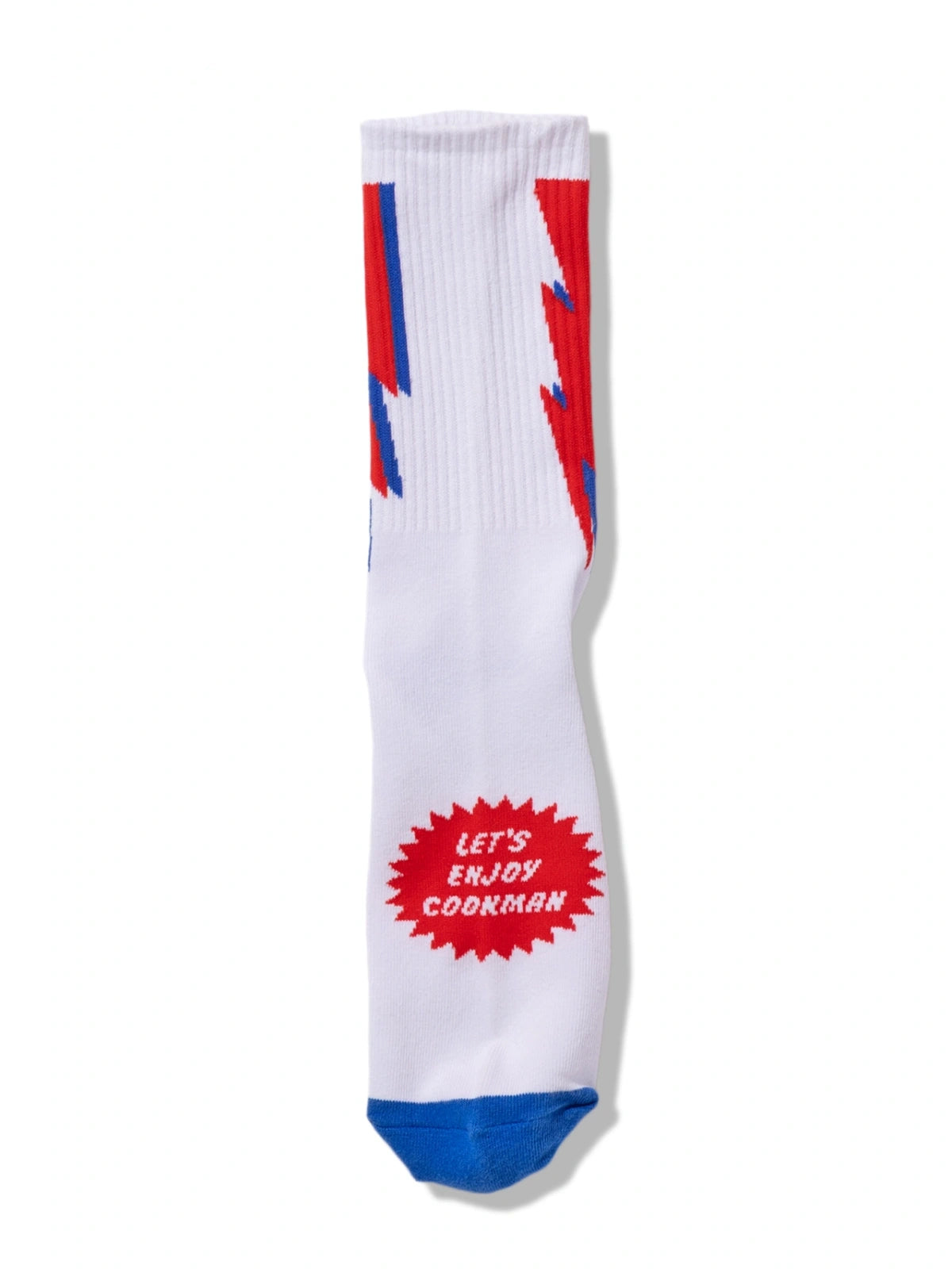 Cookman クックマン ソックス Rib Crew Socks Lightning White