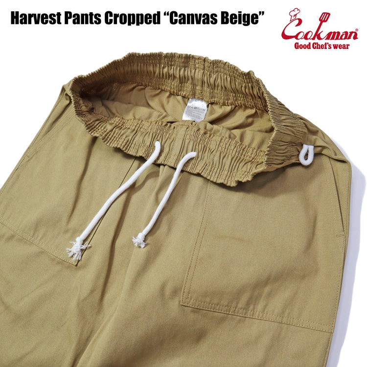 Cookman クックマン シェフパンツ Harvest Pants Cropped Canvas Beige