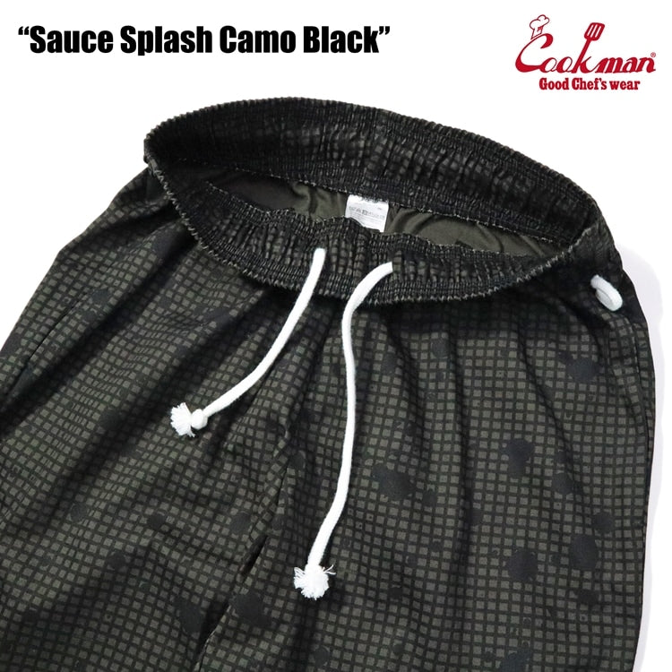 Cookman クックマン シェフパンツ Chef Pants Sauce Splash - CAMO BLACK -