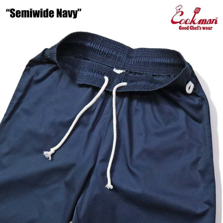 Cookman クックマン シェフパンツ セミワイド Chef Pants Semiwide Navy