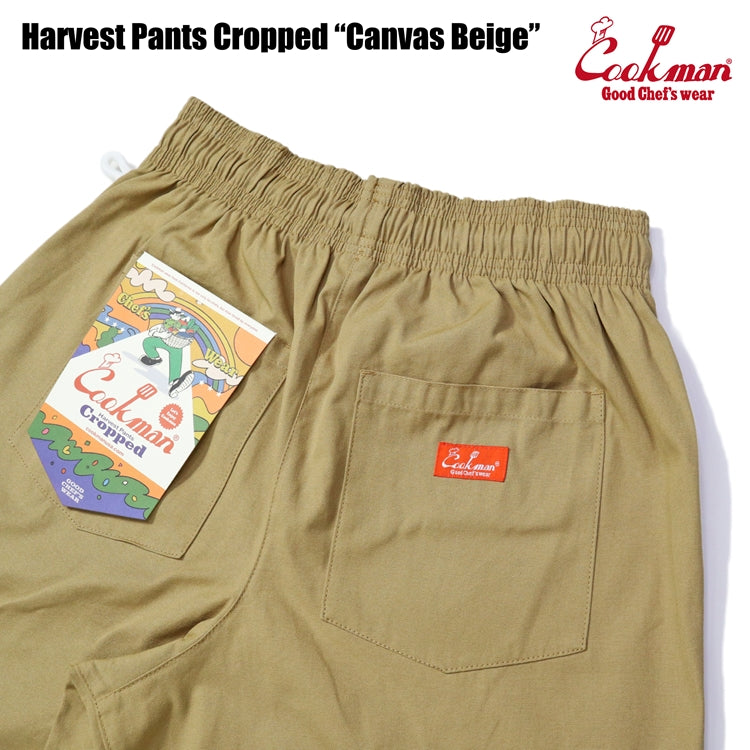 Cookman クックマン シェフパンツ Harvest Pants Cropped Canvas Beige