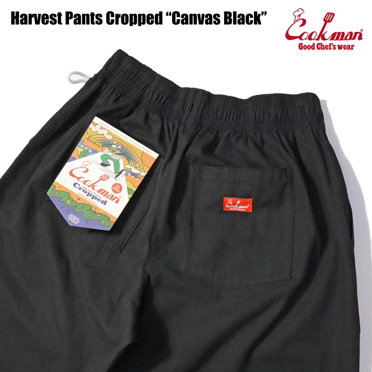 Cookman クックマン シェフパンツ Harvest Pants Cropped Canvas Black