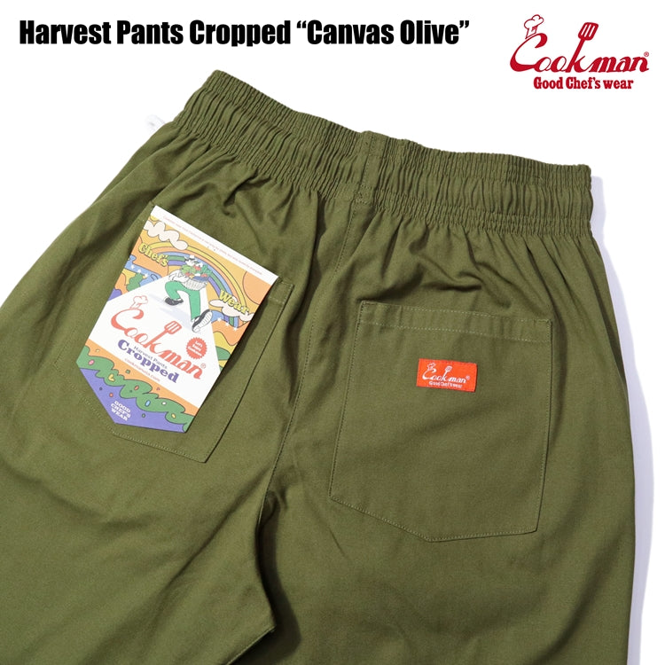 Cookman クックマン シェフパンツ Harvest Pants Cropped Canvas Olive