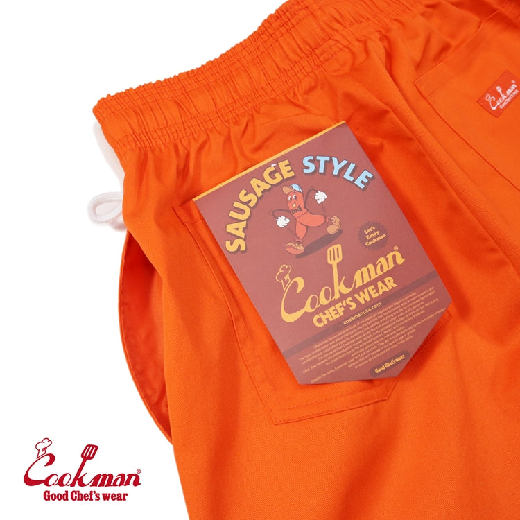 Cookman クックマン シェフパンツChef Pants Sausage Style ORANGE