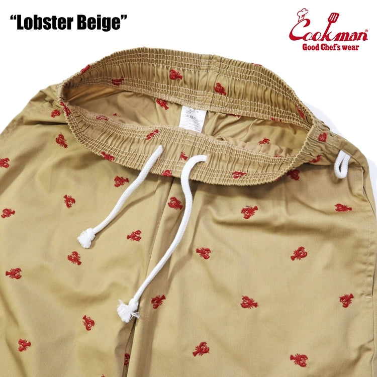 Cookman クックマン シェフパンツ Chef Pants Embroidery Lobster - BEIGE -