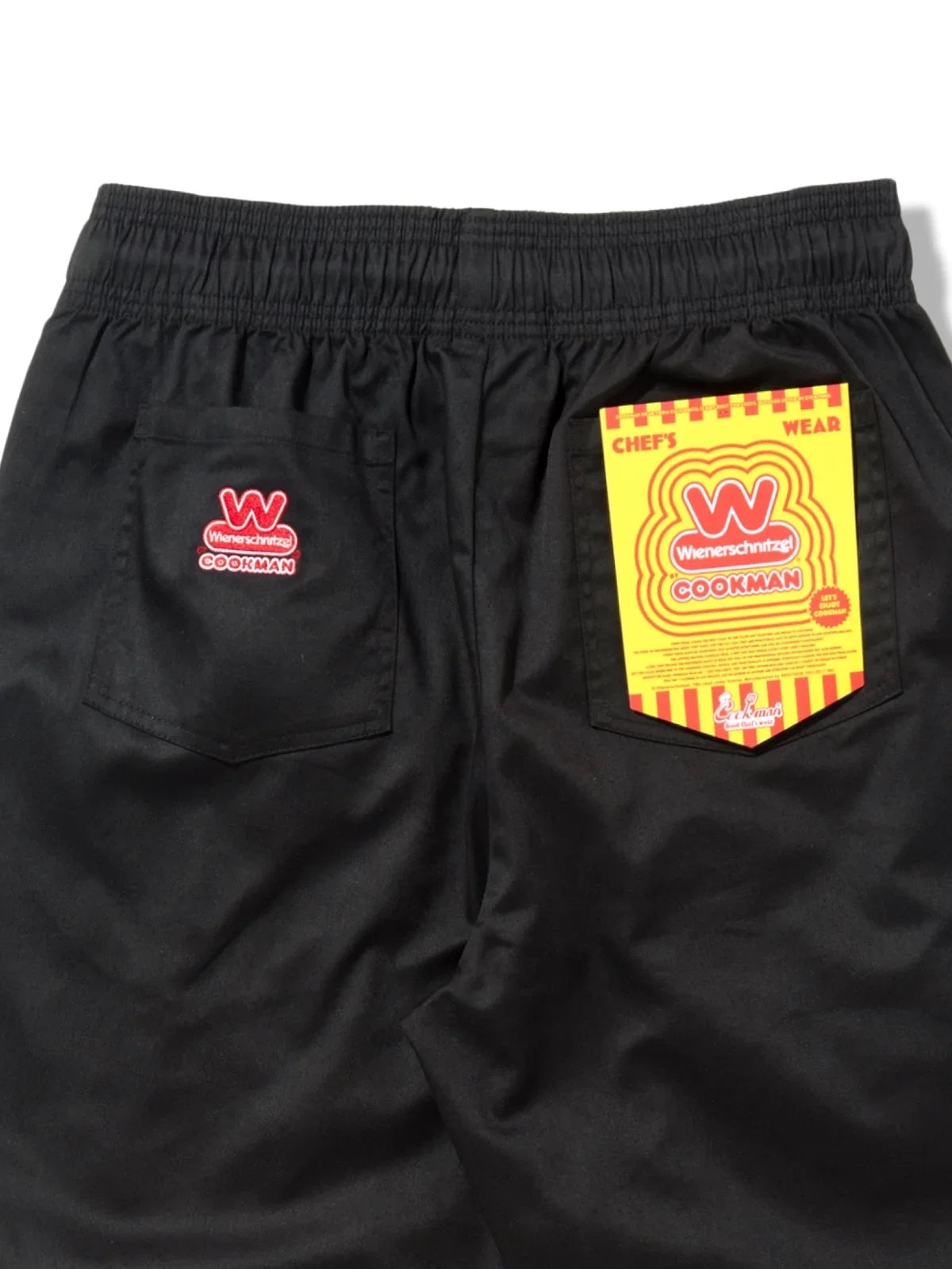 Cookman クックマン シェフパンツ Semiwide Wienerschnitzel Side Line - BLACK -