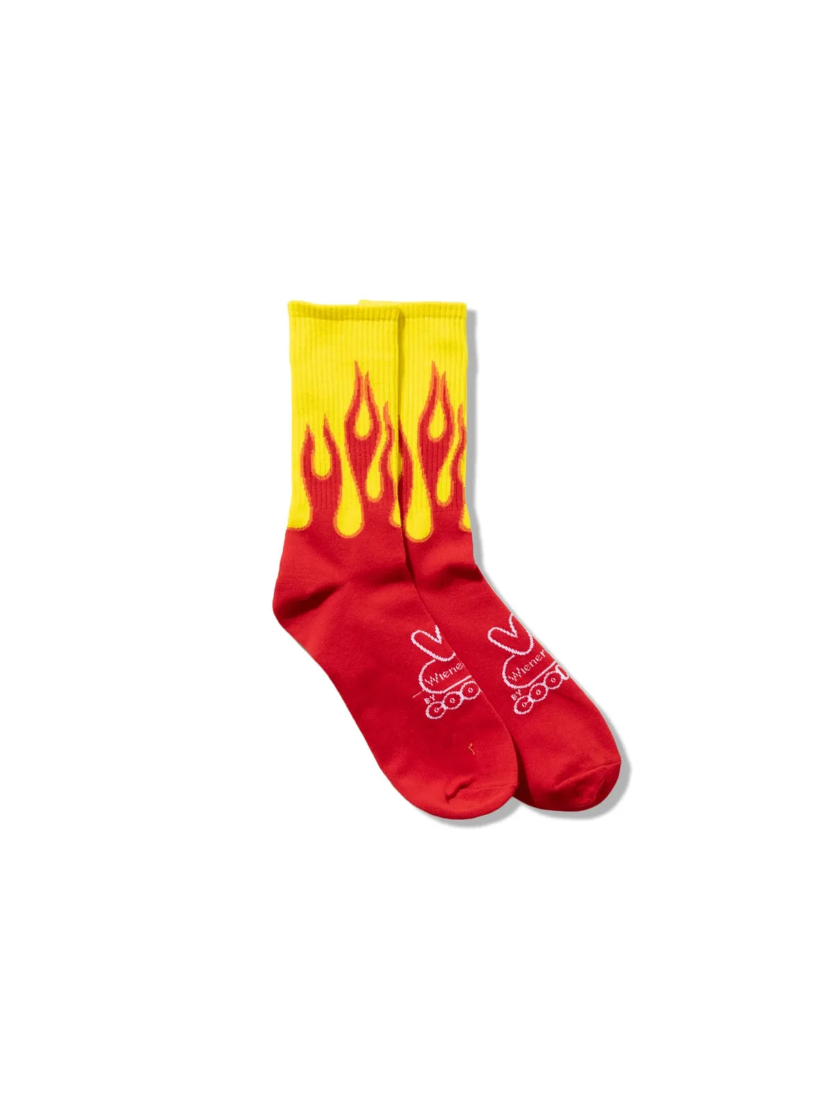 Cookman クックマン ソックス Rib Crew Socks Wienerschnitzel - Flame -