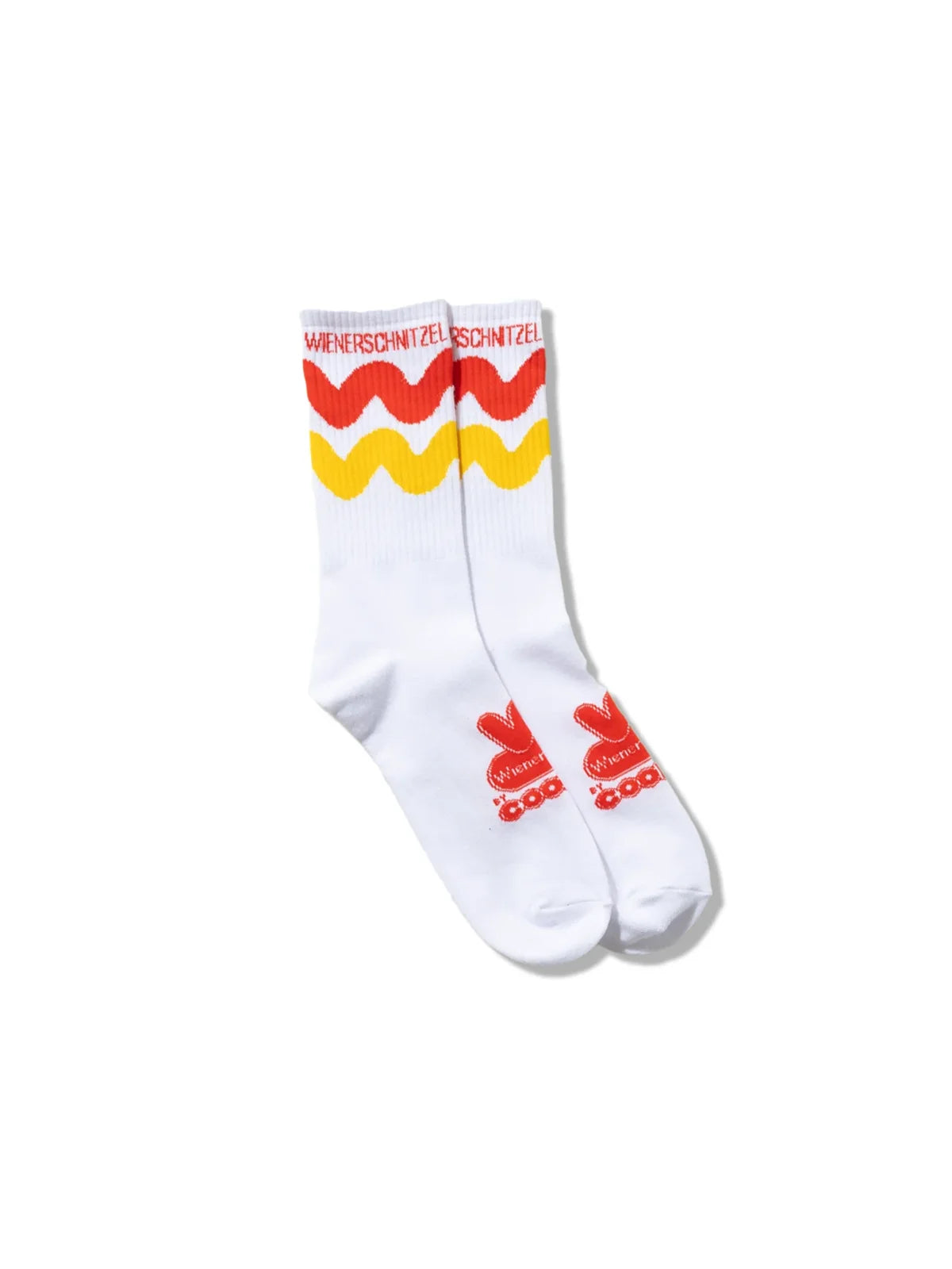 Cookman クックマン ソックス Rib Crew Socks Wienerschnitzel Sauce - WHITE -
