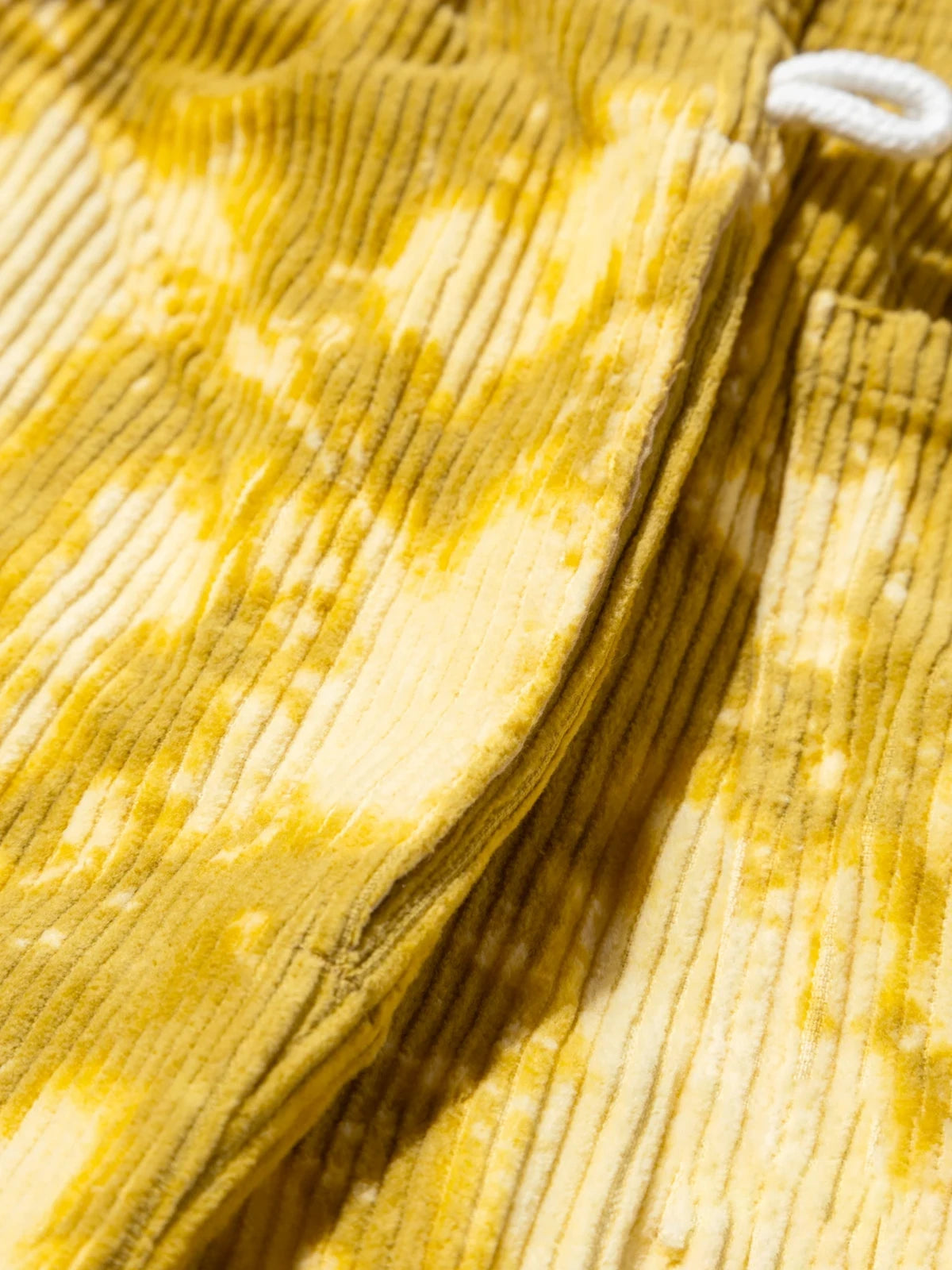 Cookman クックマン シェフパンツ Chef Pants Short Corduroy FAT Bleach - YELLOW -
