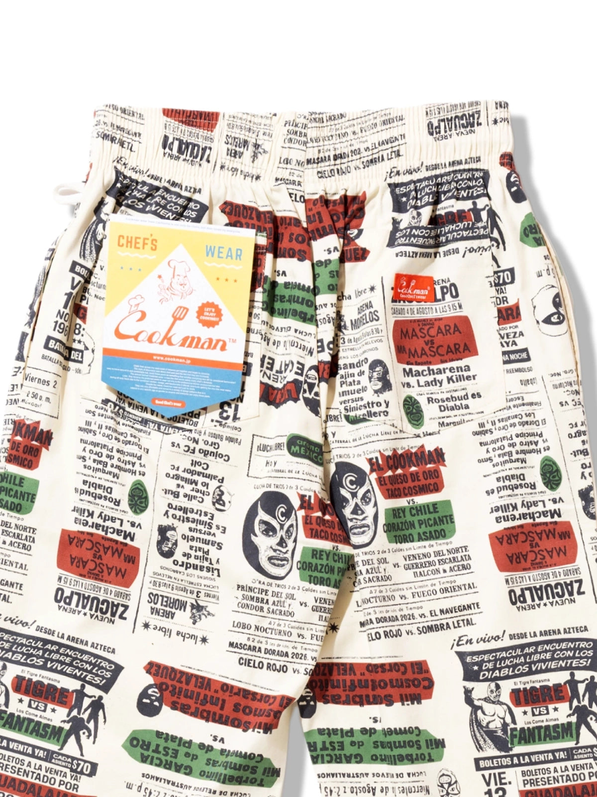 Cookman クックマン シェフパンツ Chef Pants Lucha Libre
