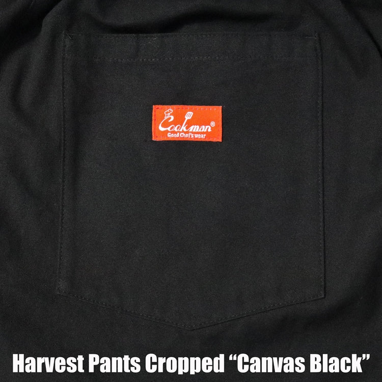 Cookman クックマン シェフパンツ Harvest Pants Cropped Canvas Black