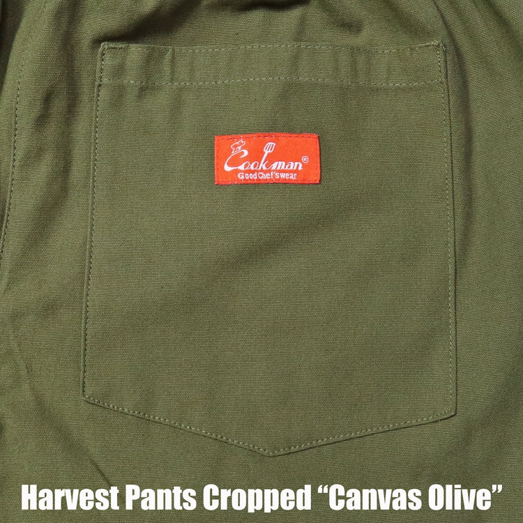 Cookman クックマン シェフパンツ Harvest Pants Cropped Canvas Olive