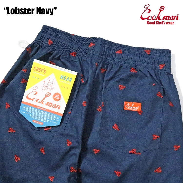 Cookman クックマン シェフパンツ Chef Pants Embroidery Lobster - NAVY -