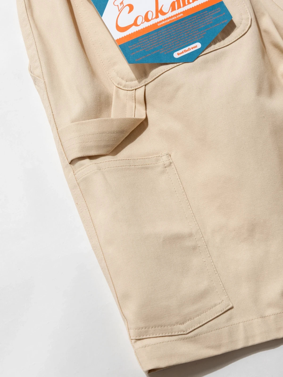 Cookman クックマン シェフパンツ Carpenter's Pants Short Heavy twill- Cream -