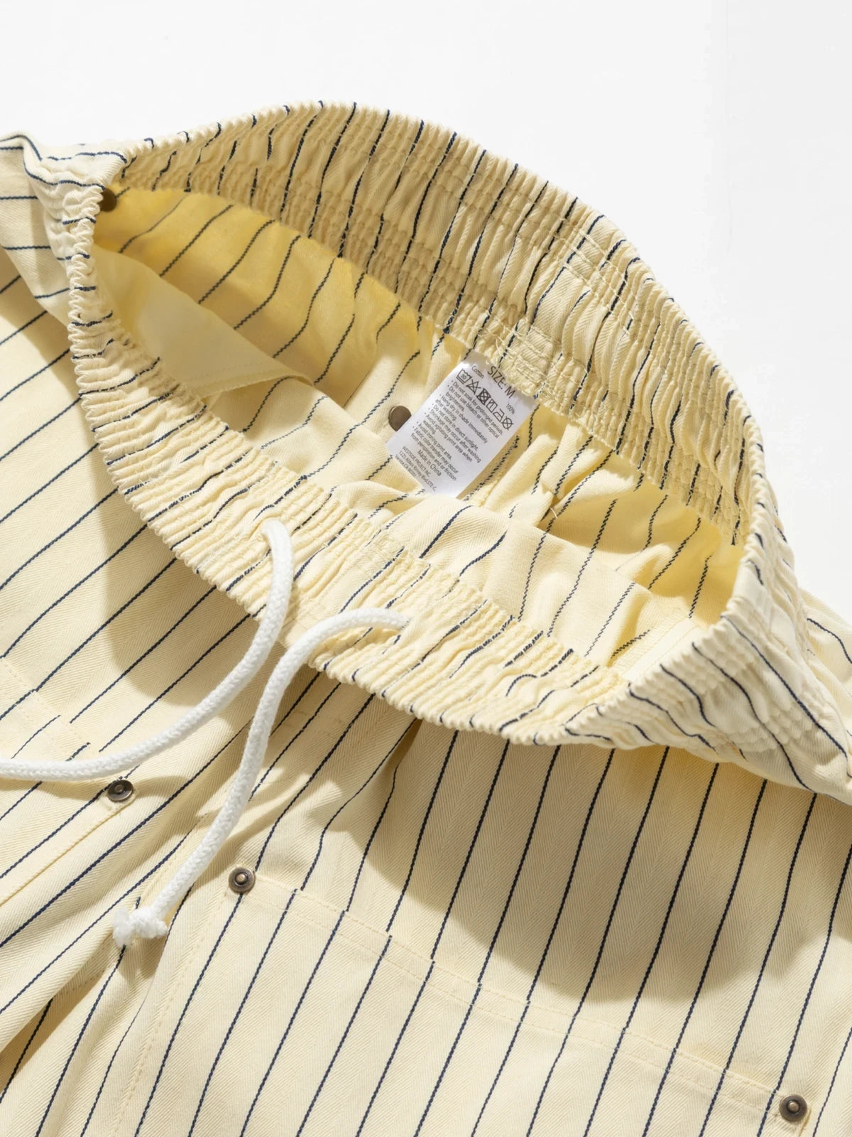 Cookman クックマン シェフパンツ Carpenter's Pants Short Front Pocket Herringbone - CREAM-