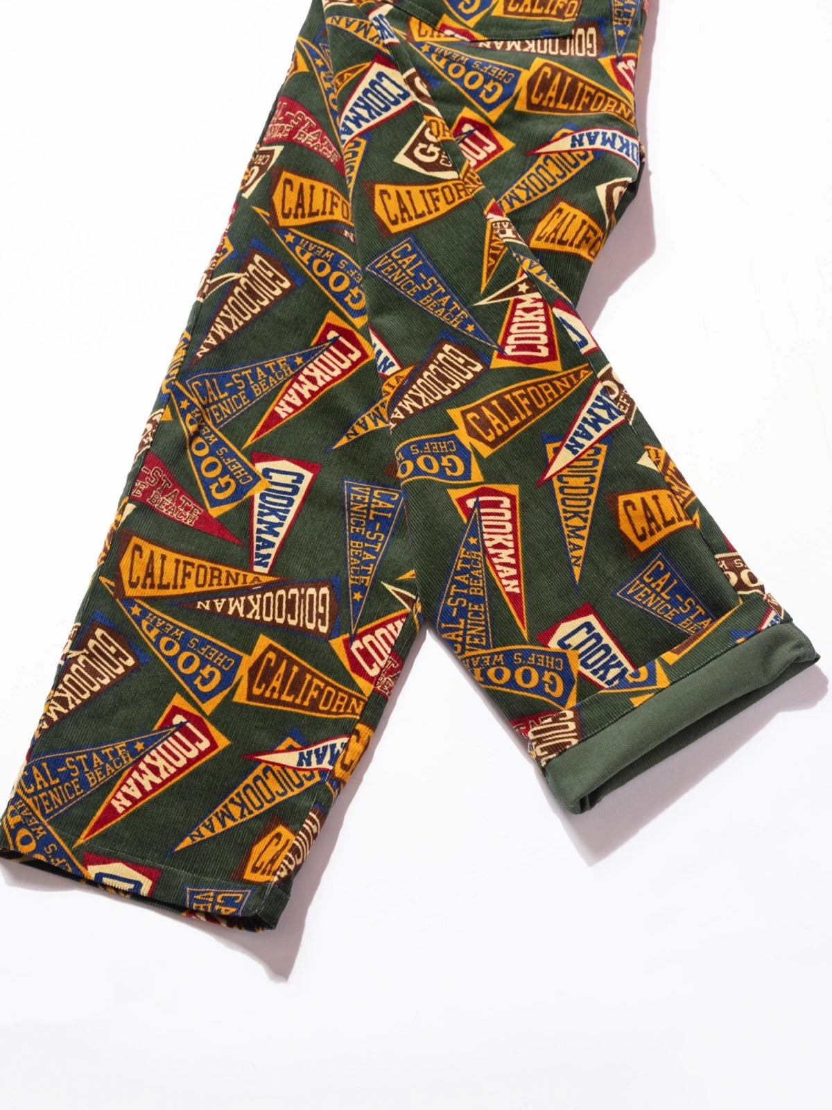 Cookman クックマン シェフパンツ Chef Pants Semiwide Corduroy Pennant Green