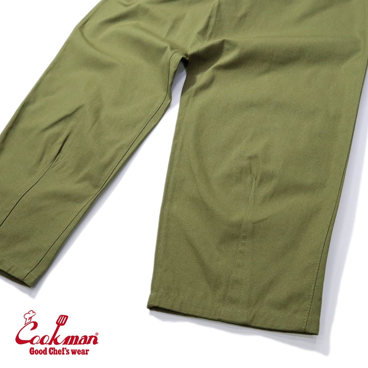 Cookman クックマン シェフパンツ Harvest Pants Cropped Canvas Olive